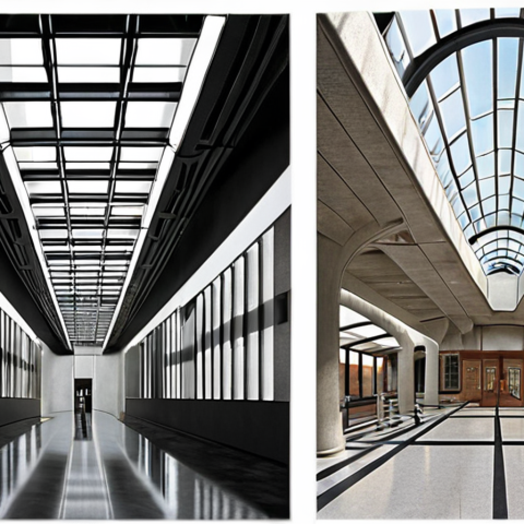 Here are two image prompts based on the provided text, focusing on the core themes of modern architectural appraisal: