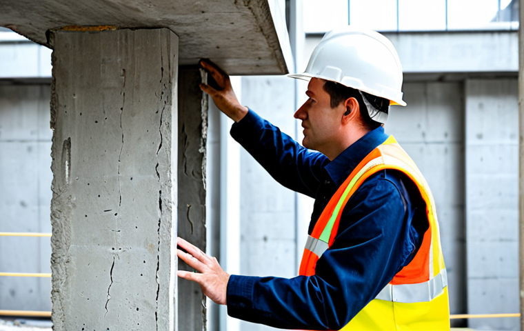 건축평가 과정의 단계별 이해 - Structural Inspection**

"A construction engineer, fully clothed in appropriate safety gear (hard ha...