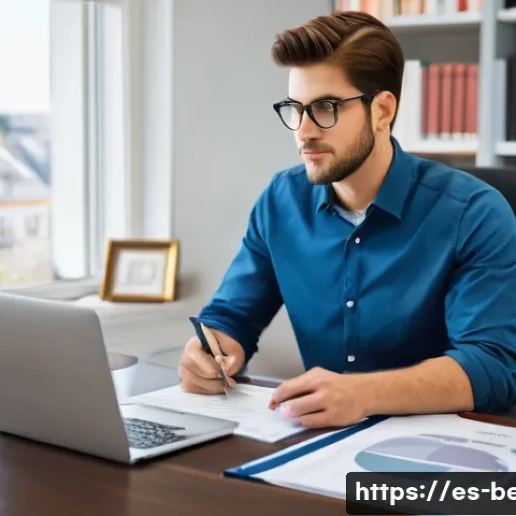 건축평가사의 첫 연봉 협상 성공 사례 - **Prompt:** A determined young architectural appraiser, dressed in smart business casual attire (suc...