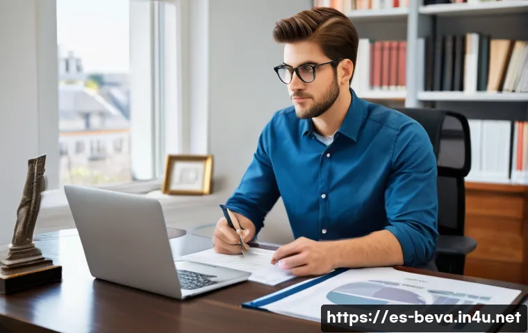 건축평가사의 첫 연봉 협상 성공 사례 - **Prompt:** A determined young architectural appraiser, dressed in smart business casual attire (suc...